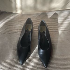Black Gino Rossi  (Italian) genuine leather flats